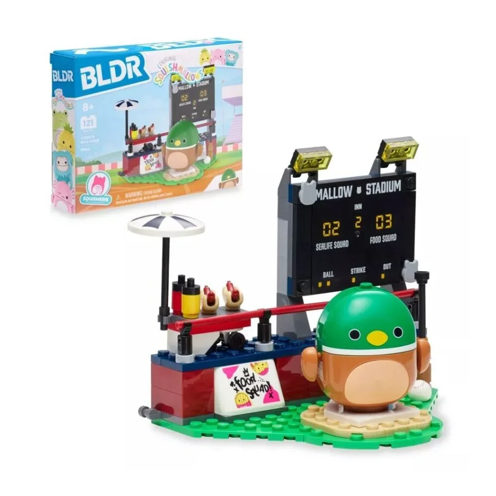 BLDR Squishmallows Avery’s Ball Game Building Set - 121pc